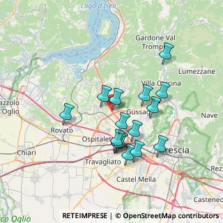 Mappa Via Paderno, 25050 Rodengo-Saiano BS, Italia (6.29938)