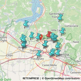 Mappa Via Paderno, 25050 Rodengo-Saiano BS, Italia (6.758)