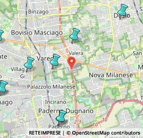 Mappa Via Varese, 20814 Varedo MB, Italia (3.37091)