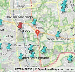Mappa Via Varese, 20814 Varedo MB, Italia (3.28579)