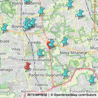 Mappa Via Varese, 20814 Varedo MB, Italia (2.82333)