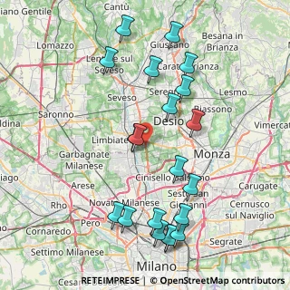 Mappa Via Varese, 20814 Varedo MB, Italia (8.848)