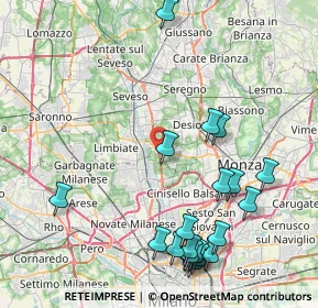 Mappa Via Varese, 20814 Varedo MB, Italia (9.8795)