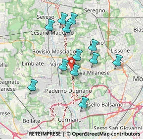 Mappa Via Varese, 20814 Varedo MB, Italia (3.29833)