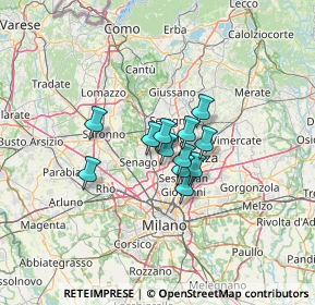 Mappa Via Varese, 20814 Varedo MB, Italia (7.67417)