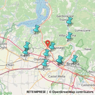 Mappa Via San Antonelli, 25050 Rodengo-Saiano BS, Italia (7.42909)