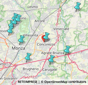 Mappa Via Monte Grappa, 20863 Concorezzo MB, Italia (5.12455)