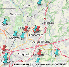 Mappa Via Monte Grappa, 20863 Concorezzo MB, Italia (5.43923)