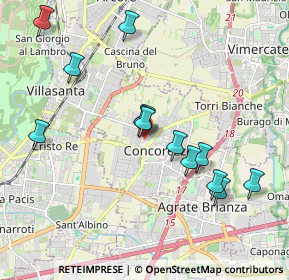 Mappa Via Monte Grappa, 20863 Concorezzo MB, Italia (1.91385)