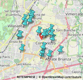 Mappa Via Monte Grappa, 20863 Concorezzo MB, Italia (1.575)