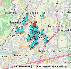 Mappa Via Monte Grappa, 20863 Concorezzo MB, Italia (1.108)