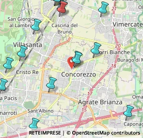 Mappa Via Monte Grappa, 20863 Concorezzo MB, Italia (2.78563)