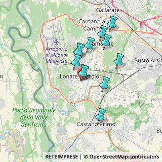 Mappa Via Brescia, 21015 Lonate Pozzolo VA, Italia (2.9175)