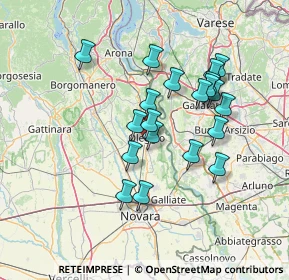 Mappa Via XXV Aprile, 28047 Oleggio NO, Italia (12.325)