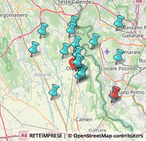 Mappa Via XXV Aprile, 28047 Oleggio NO, Italia (5.84053)