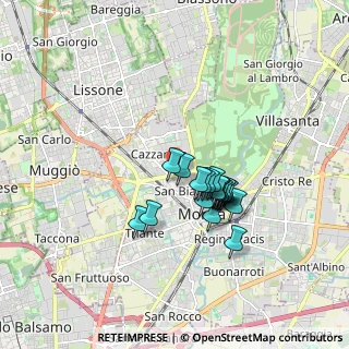 Mappa Viale Cesare Battisti, 20900 Monza MB, Italia (1.28474)