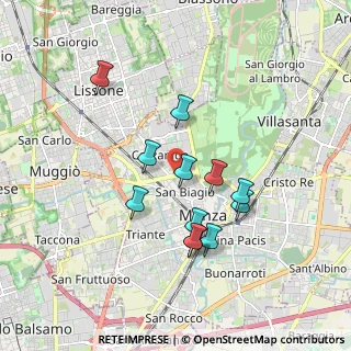 Mappa Viale Cesare Battisti, 20900 Monza MB, Italia (1.58333)
