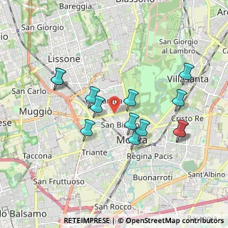 Mappa Viale Cesare Battisti, 20900 Monza MB, Italia (1.75077)
