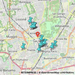 Mappa Viale Cesare Battisti, 20900 Monza MB, Italia (1.43308)