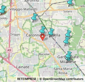 Mappa Vicolo Mantova, 21042 Caronno Pertusella VA, Italia (2.93846)