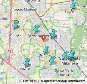 Mappa Vicolo Mantova, 21042 Caronno Pertusella VA, Italia (2.24538)