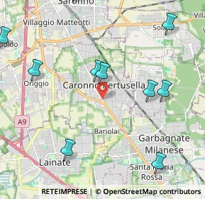 Mappa Vicolo Mantova, 21042 Caronno Pertusella VA, Italia (2.98929)