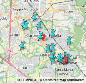 Mappa Vicolo Mantova, 21042 Caronno Pertusella VA, Italia (1.95944)