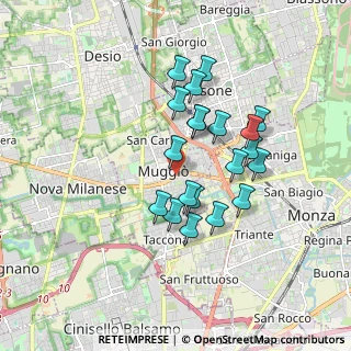 Mappa Via della Repubblics, 20835 Muggiò MB, Italia (1.4795)