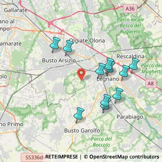 Mappa Via Fratelli di Dio, 20025 Legnano MI, Italia (3.74636)