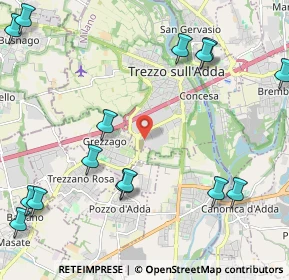 Mappa Via Pastore, 20056 Trezzo sull'Adda MI, Italia (2.89933)