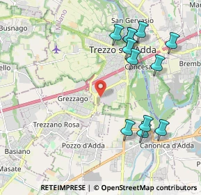 Mappa Via Pastore, 20056 Trezzo sull'Adda MI, Italia (2.20833)