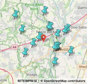 Mappa Via G. Pastore, 20056 Trezzo sull'Adda MI, Italia (3.49188)