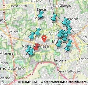 Mappa Via Don Carlo Mezzera, 20834 Nova Milanese MB, Italia (1.7145)