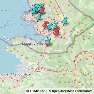 Mappa Via caduti sulla R.A.M.B., 34015 Muggia TS, Italia (4.58625)