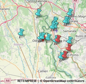 Mappa Via Gallarate, 28047 Oleggio NO, Italia (6.96947)