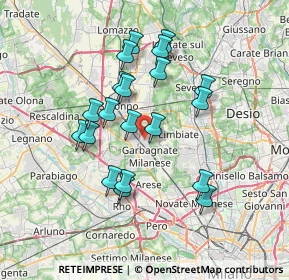 Mappa Via Varese, 20031 Cesate MI, Italia (6.434)