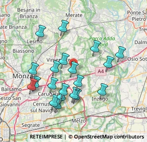 Mappa Strada Vicinale dei Ronchi, 20873 Cavenago di Brianza MB, Italia (7.182)