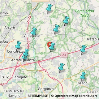 Mappa Strada Vicinale dei Ronchi, 20876 Burago di Molgora MB, Italia (4.64727)