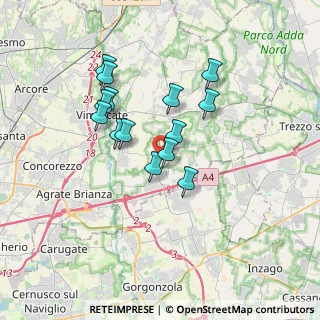 Mappa Strada Vicinale dei Ronchi, 20876 Burago di Molgora MB, Italia (2.92643)