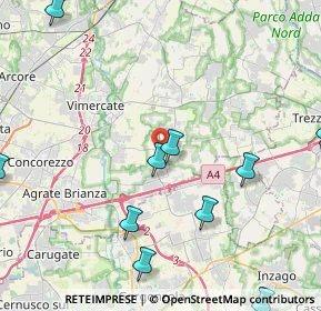 Mappa Strada Vicinale dei Ronchi, 20873 Cavenago di Brianza MB, Italia (5.86)