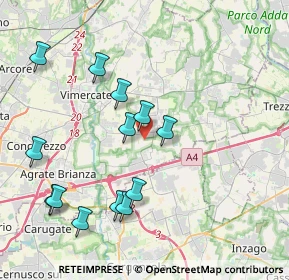 Mappa Strada Vicinale dei Ronchi, 20873 Cavenago di Brianza MB, Italia (4.19462)
