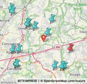Mappa Strada Vicinale dei Ronchi, 20873 Cavenago di Brianza MB, Italia (5.19867)