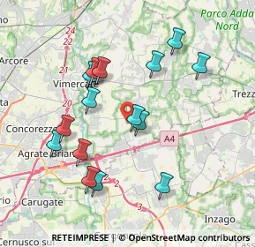 Mappa Strada Vicinale dei Ronchi, 20873 Cavenago di Brianza MB, Italia (3.652)