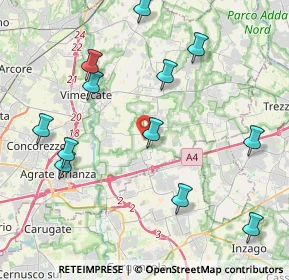 Mappa Strada Vicinale dei Ronchi, 20873 Cavenago di Brianza MB, Italia (4.62667)