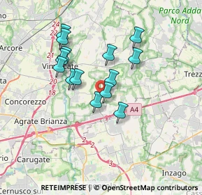 Mappa Strada Vicinale dei Ronchi, 20873 Cavenago di Brianza MB, Italia (2.92643)