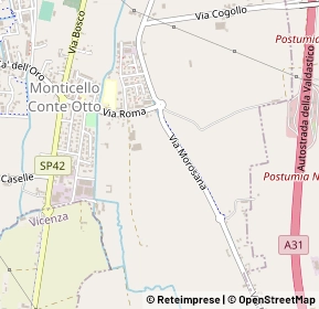 Mappa Via carpaneda bassa, 36050 Monticello Conte Otto VI, Italia (0.43846)