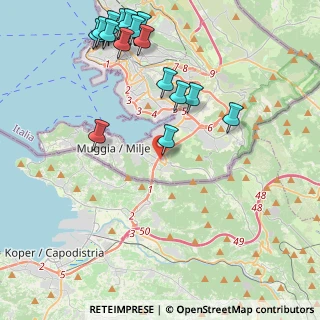 Mappa 3 v. Petronio, 34015 Muggia TS, Italia (5.07313)