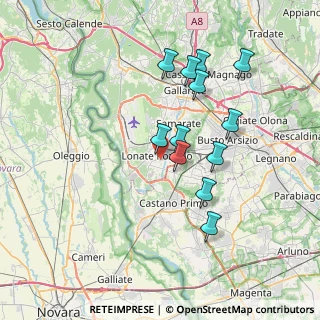 Mappa Via Como, 21015 Lonate Pozzolo VA, Italia (6.61833)