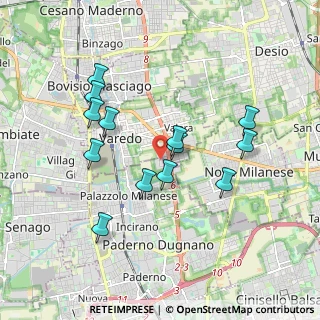 Mappa Via Tirano, 20037 Paderno Dugnano MI, Italia (1.71769)