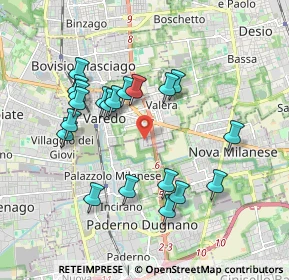 Mappa Via Tirano, 20037 Paderno Dugnano MI, Italia (1.796)